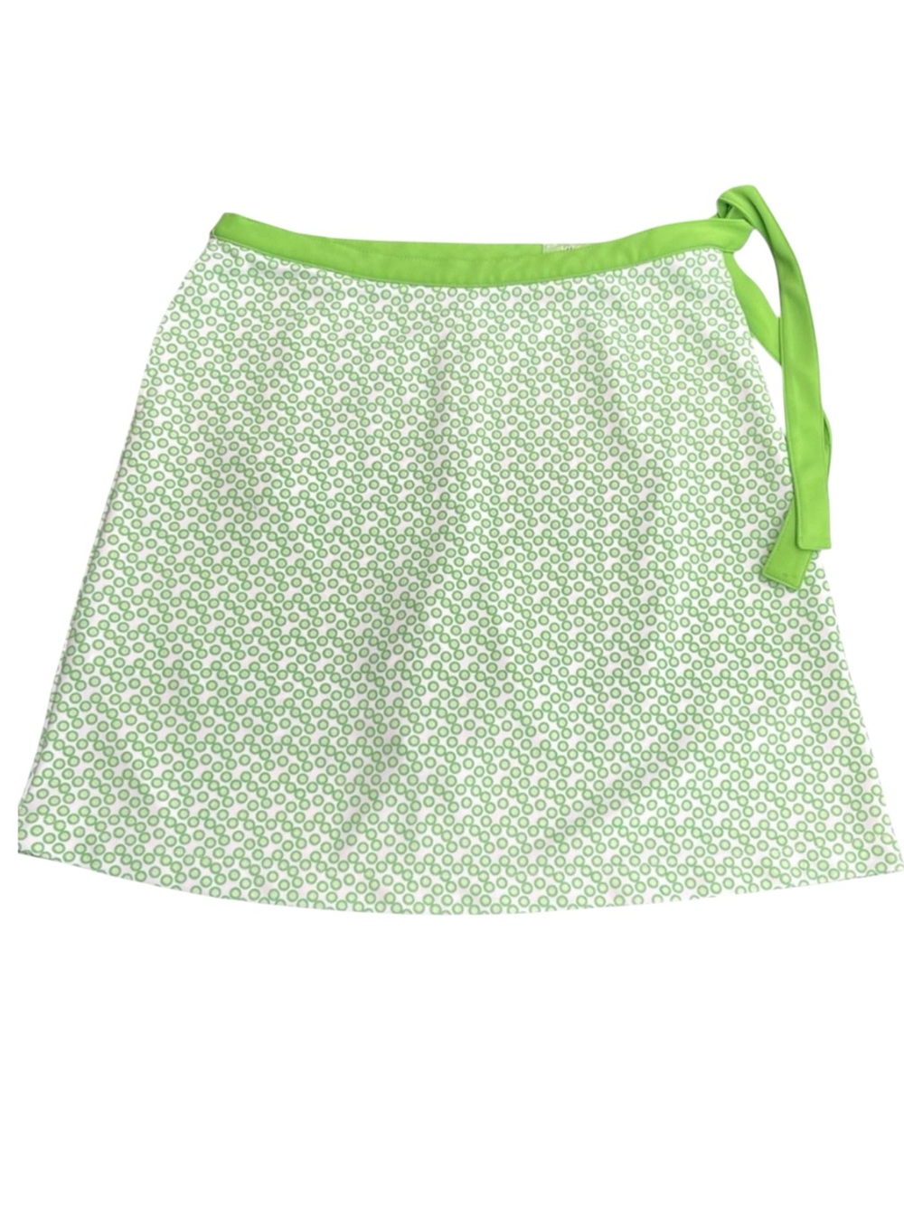 Callaway Golf Green/White Circle Pattern Side Tie Skort Skirt (6)